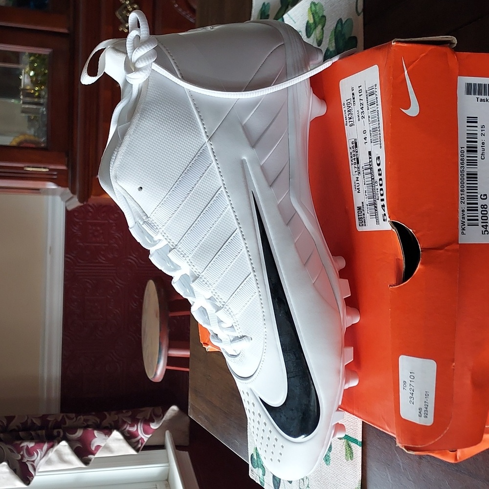 Nike Alpha Huarache Football/Lacrosse Cleats, Size 14, Brand new